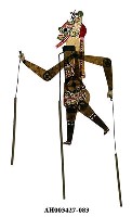 藏品(皮影戲偶—武淨)的圖片
